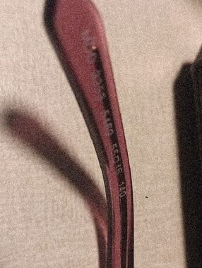Authentic Versace Pink Transparent Eyeglass Frames With Gold Detail